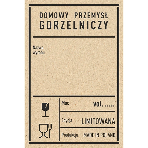 Etiquetas vodka - PRL 60/90mm autoadh. 20uds