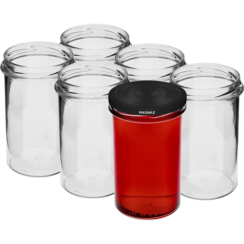 Frasco recto 545ml con tapa negra fi82 - 6 unidades - 3