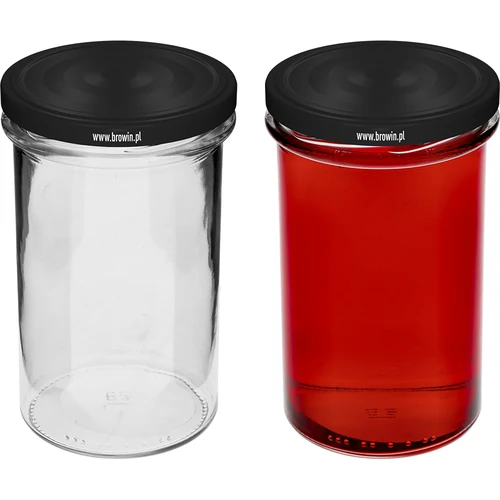 Frasco recto 545ml con tapa negra fi82 - 6 unidades - 5