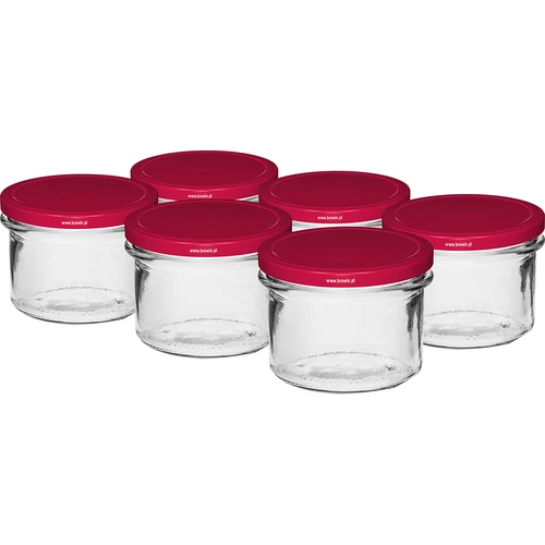 Frasco simple 235ml con tapa burdeos fi82 - 6 unidades
