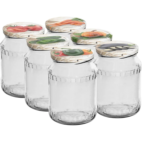 Frasco TO 720ml con tapa de color fi 82/6 - 6 unidades