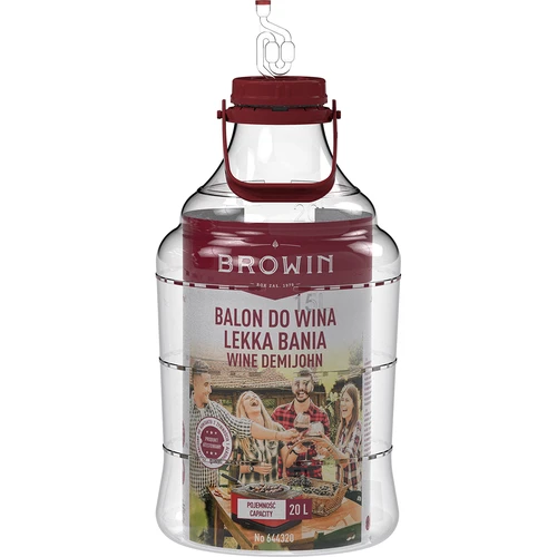 Garrafa para vino ligera, irrompible, con asa, 20L - 3