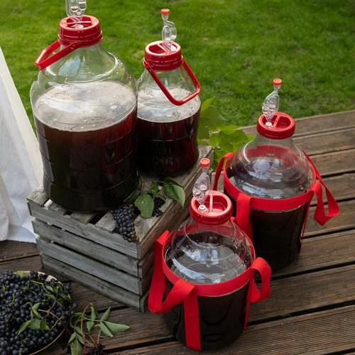 Garrafa para vino ligera, irrompible, con asa, 25L - 12