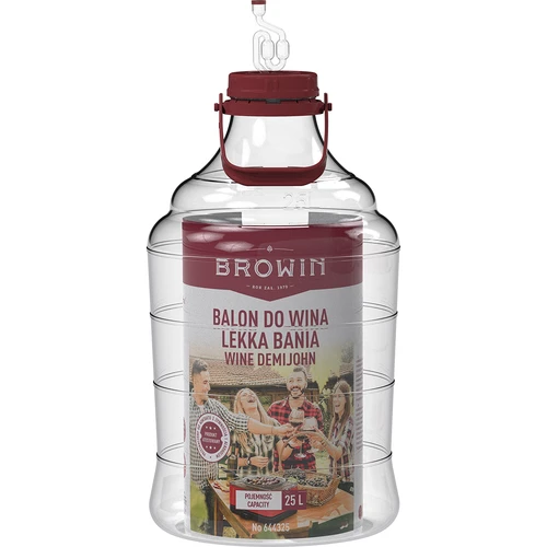 Garrafa para vino ligera, irrompible, con asa, 25L - 3