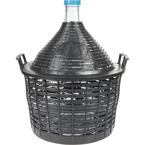 Globo para vino 20L en cesta de plástico