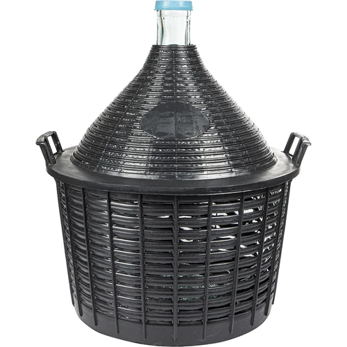 Globo para vino 25L en cesta de plástico