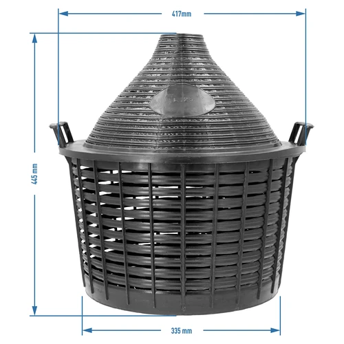 Globo para vino 25L en cesta de plástico - 6