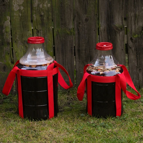 Globo para vino ligero, irrompible, con correas, 15L - 11