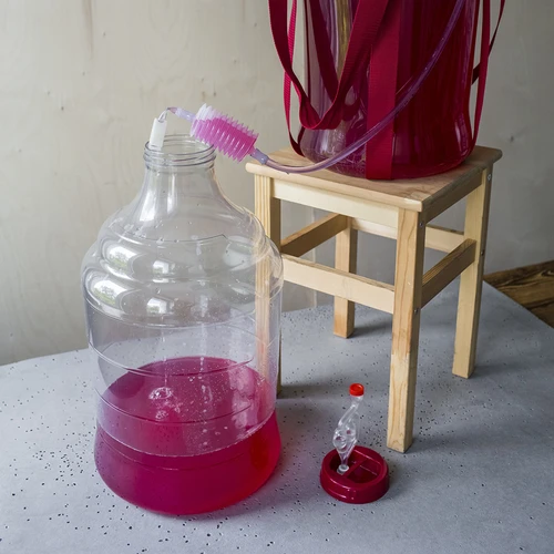 Globo para vino ligero, irrompible, con correas, 20L - 21