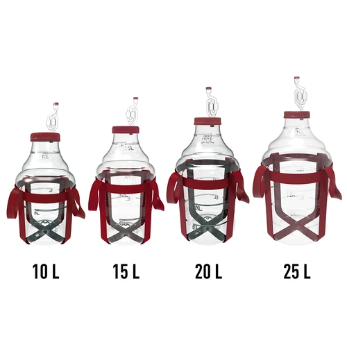 Globo para vino ligero, irrompible, con correas, 25L - 7