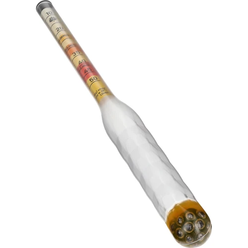Hidrómetro para hidromiel irrompible con probeta, rango de medición 10-50°Blg - 2