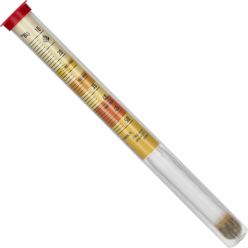 Hidrómetro para hidromiel irrompible con probeta, rango de medición 10-50°Blg - 3