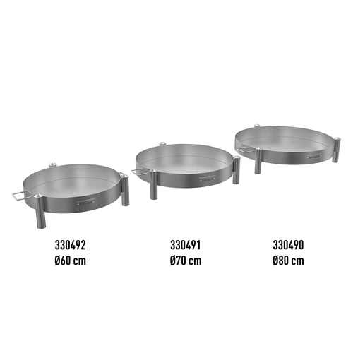 Hogar de jardín ø 60 cm acero crudo - 11