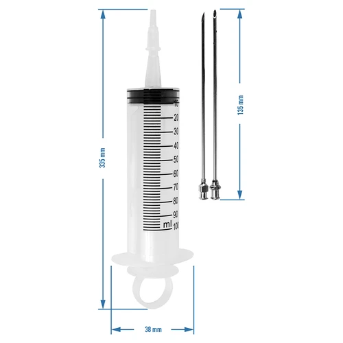 Inyector 100 ml + 2 agujas - 10