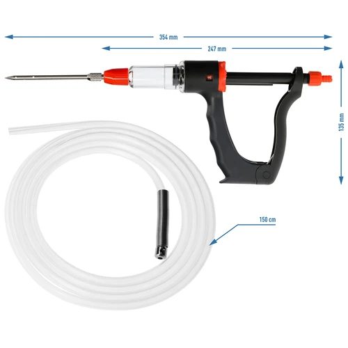Inyector semiautomático + 4 agujas + tubo - 8