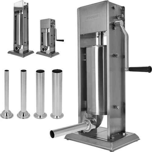 Juego de embudos de acero inoxidable para embutidoras verticales Browin de 3, 5, 7 L, 4 piezas - 3