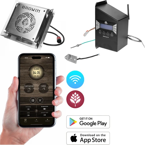 Kit de módulos eléctricos con controlador Wi‑Fi – dragON IQ 1,5 kW, para ahumadores de jardín