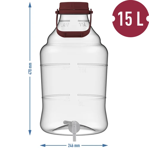 Kit de vinificación 15L EASY con globo PET - 14