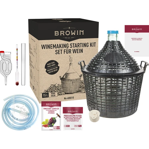 Kit de vino de 15 L con globo de vidrio - 2