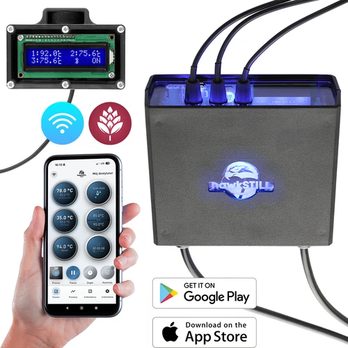 Kit hawkSTILL Wi‑Fi IQ – termómetro de destilación con Wi‑Fi y pantalla