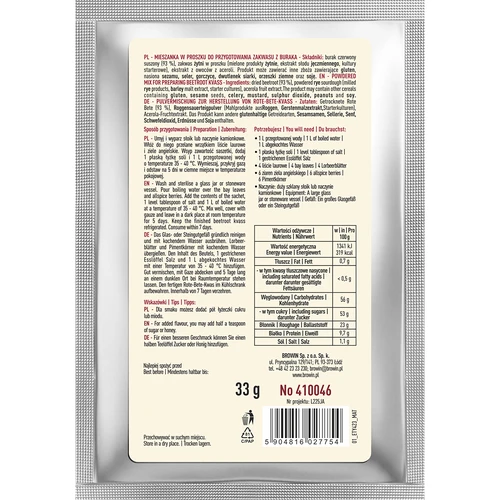 Fermento de remolacha en polvo, sabor clásico, 36 g - 2