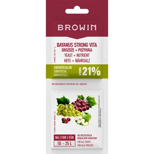 Levadura Bayanus + nutriente Universal 21% - 17g