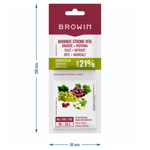 Levadura Bayanus + nutriente Universal 21% - 17g - 3