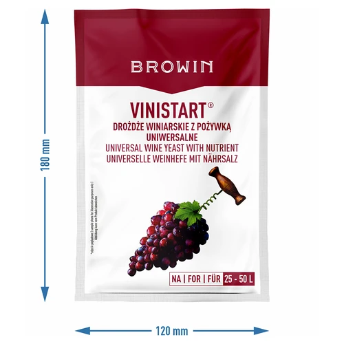 Levadura con nutriente Vinistart, 34 g - 3
