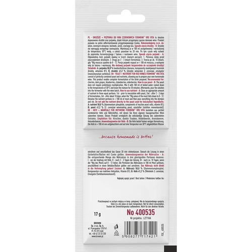 Levadura + nutriente - vinos tintos - 2