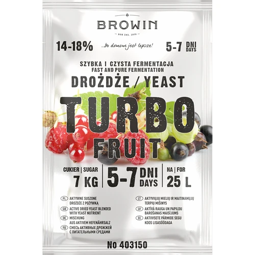 Levadura para vino Turbo Fruit 5-7 días - 2