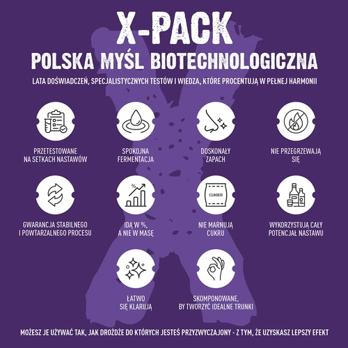 Levadura Turbo X-Pack - 500 L - 1,8 kg - 7