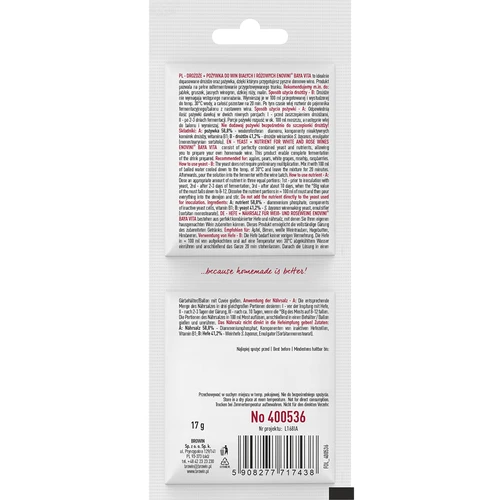 Levaduras Bayanus + nutrientes - vinos blancos y rosados - 2