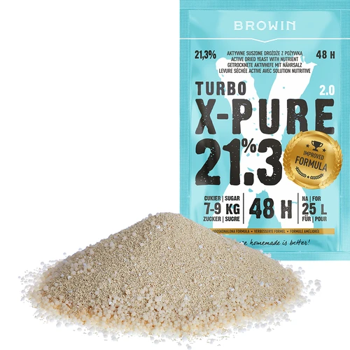 Levaduras Turbo X-Pure 21,3% 48h, 25 L - 3