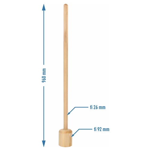 Machacador de repollo de madera grande 100cm - 3