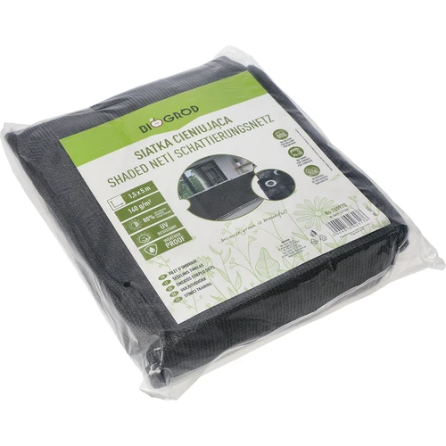 Malla de sombreado (80%, 140 g/m2) 1,5 x 5 m, grafito - 2