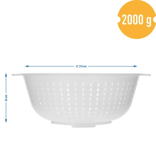 Molde de queso koryciński Ø 21/11x8,5cm para 2000g - 7