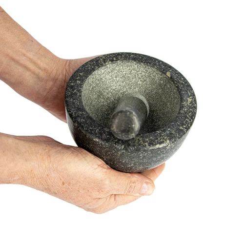 Mortero de cocina de granito - 13cm - 5