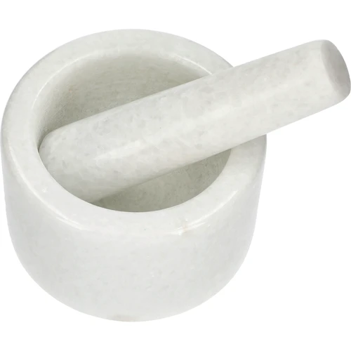 Mortero de cocina de mármol blanco - 10 cm - 2
