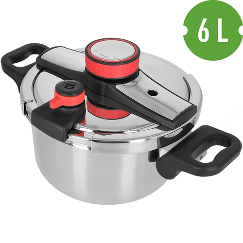 Olla a presión de acero inoxidable, 6 L - 3