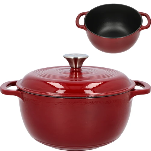 Olla de hierro fundido esmaltada - burdeos, 4 L
