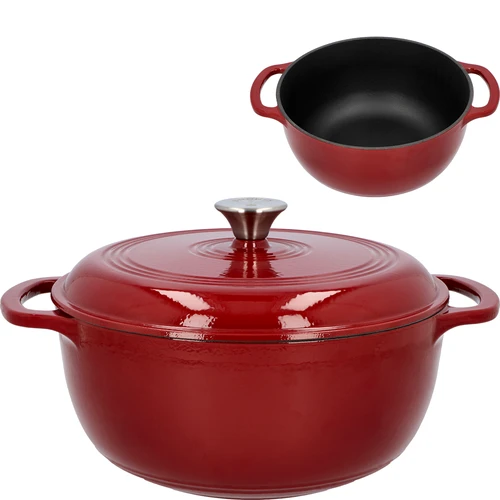 Olla de hierro fundido esmaltada - burdeos, 5,8L