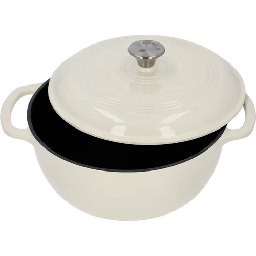 Olla de hierro fundido esmaltada - ecru, 5,8 L - 2