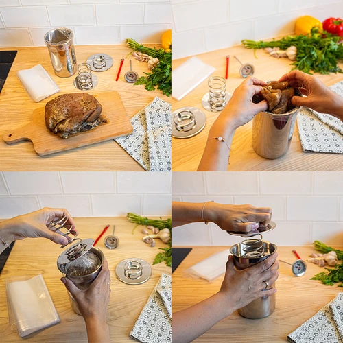 Olla multifunción con cesta y prensador de fiambres - 16
