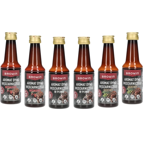 Pack de aromas de humo líquido para ahumar, 6 x 40 ml
