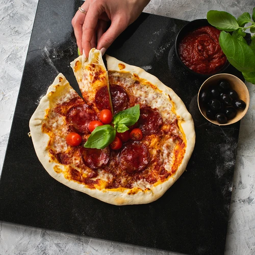 Piedra para pizza de granito 37 x 35 cm - 10