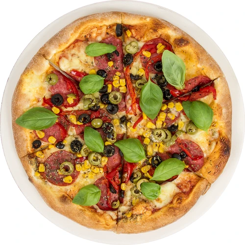 Piedra para pizza redonda, hecha de cordierita, diámetro 33 cm - 3