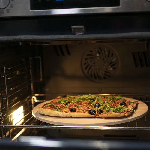 Piedra para pizza redonda, hecha de cordierita, diámetro 33 cm - 11