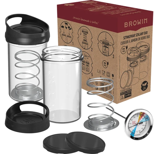 Prensa para fiambres de vidrio - kit DUO, para 2 x 450 g - 7