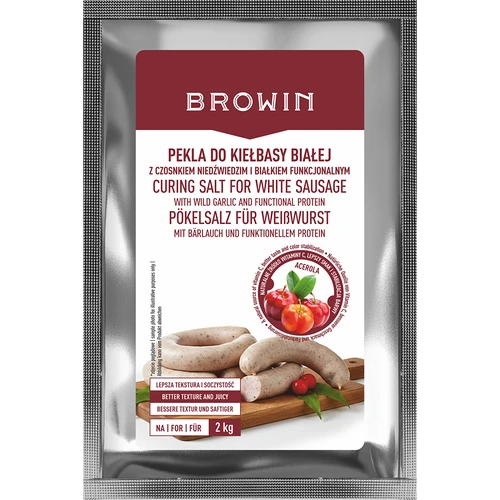 Preparado para curar salchicha blanca, con proteína funcional y acerola, 66g