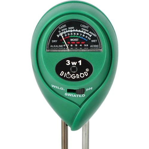 Probador de sustrato 3 en 1-pH, humedad, insolación - 2